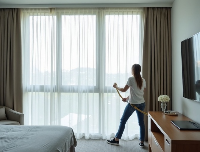Twin Waters Sheer Curtain Cleaning